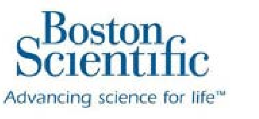 「Boston Scientific」のロゴと、「Advancing science for life」の英語スローがんを配置した企業ロゴ